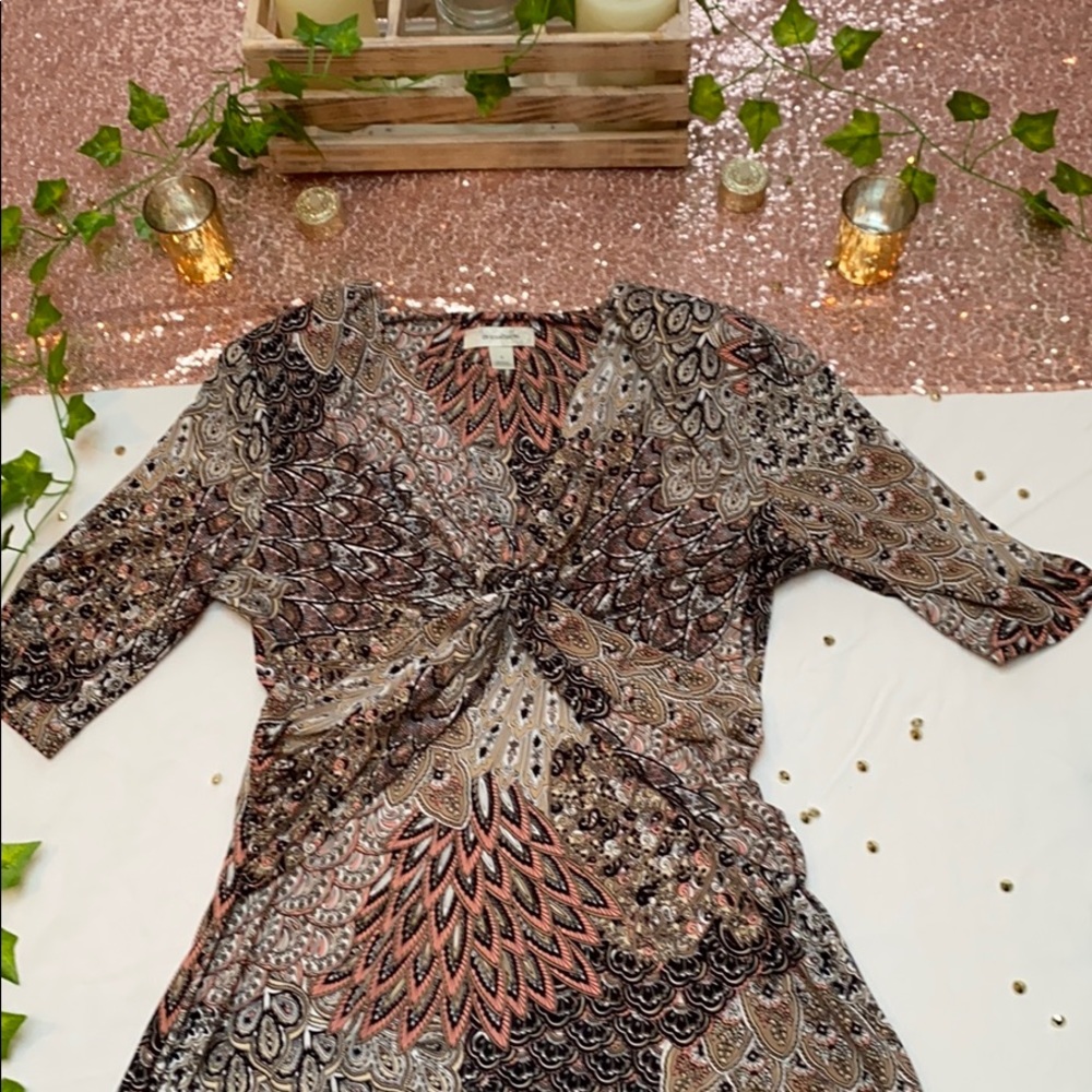 Dress barn midi silk dress, Size 8 - Picture 5 of 7